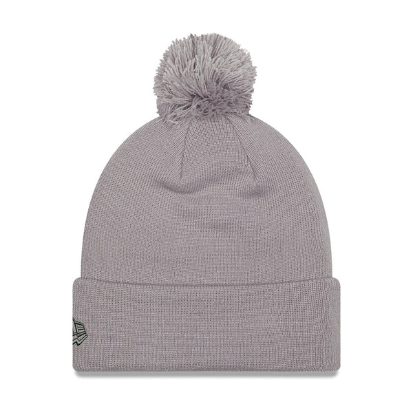 Detroit Pistons Ladies New Era DET Gray Knit - Back View