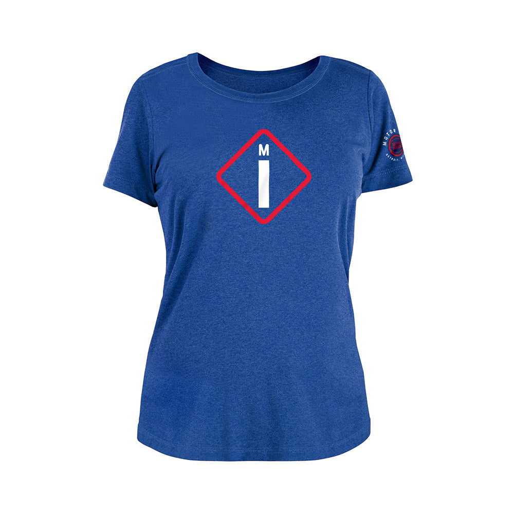 Ladies Detroit Pistons New Era 2020-21 City Edition Performance T-Shirt