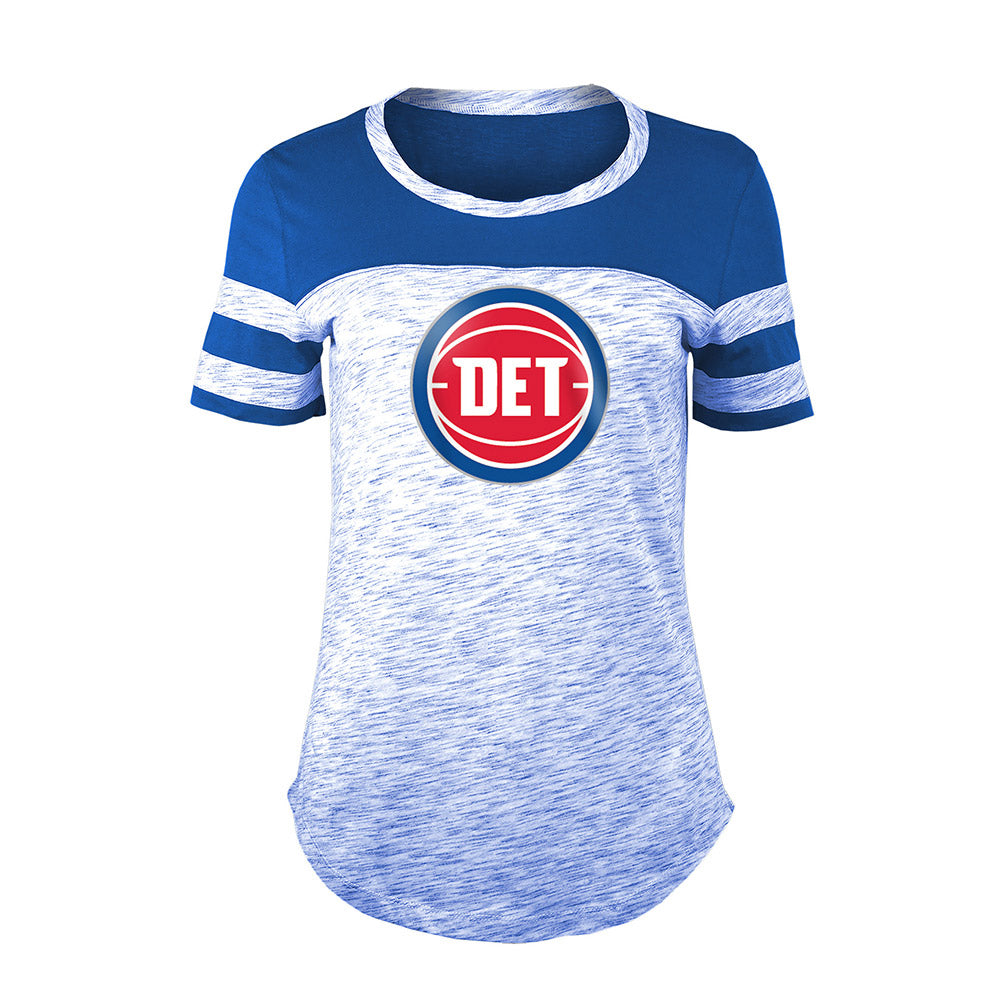 Ladies Detroit Pistons New Era DET Space Dye T-Shirt