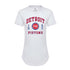Ladies Sportiqe Phoebe Team Logo T-Shirt in White - Front View