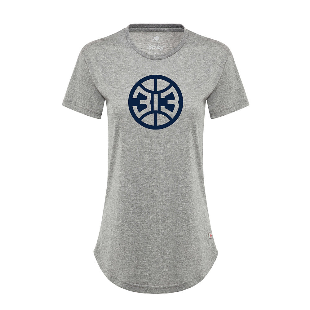 Ladies Detroit Pistons Sportiqe Phoebe 313 T-Shirt
