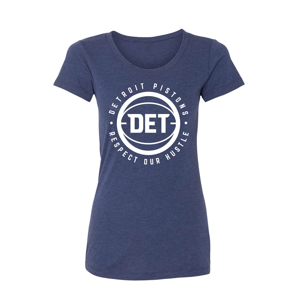 Ladies Detroit Pistons DET Tri-Blend T-Shirt