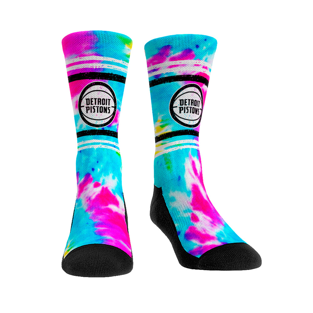 Rock 'Em Apparel Pistons Tie Dye Socks