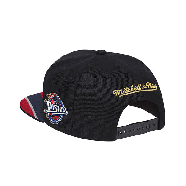 Mitchell & Ness Budweiser Snapback Hat in Black - Back View