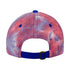 Detroit Pistons Tie Dye Hat in Blue and Red - Back View