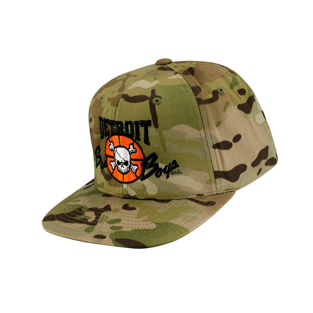 Detroit Bad Boys Camo Snapback Hat