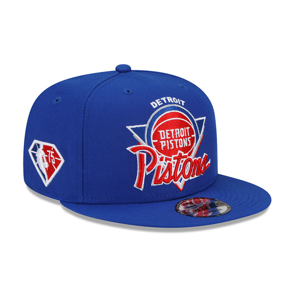 Detroit Pistons 9FIFTY 2021 Tip Off Snapback Hat in Blue - Right View