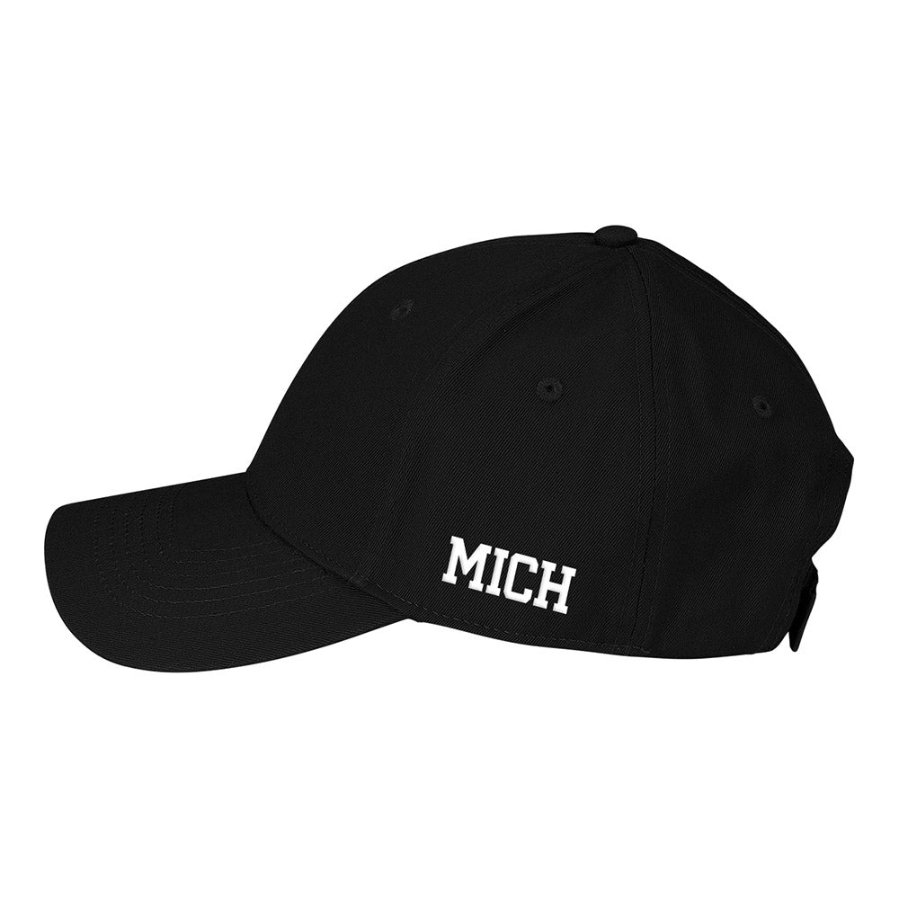 Detroit Pistons D-Up North Structured Black Hat - Left Side View