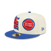 Pistons New Era 2022 Draft 59FIFTY Fitted Hat in White - 1/4 Left View