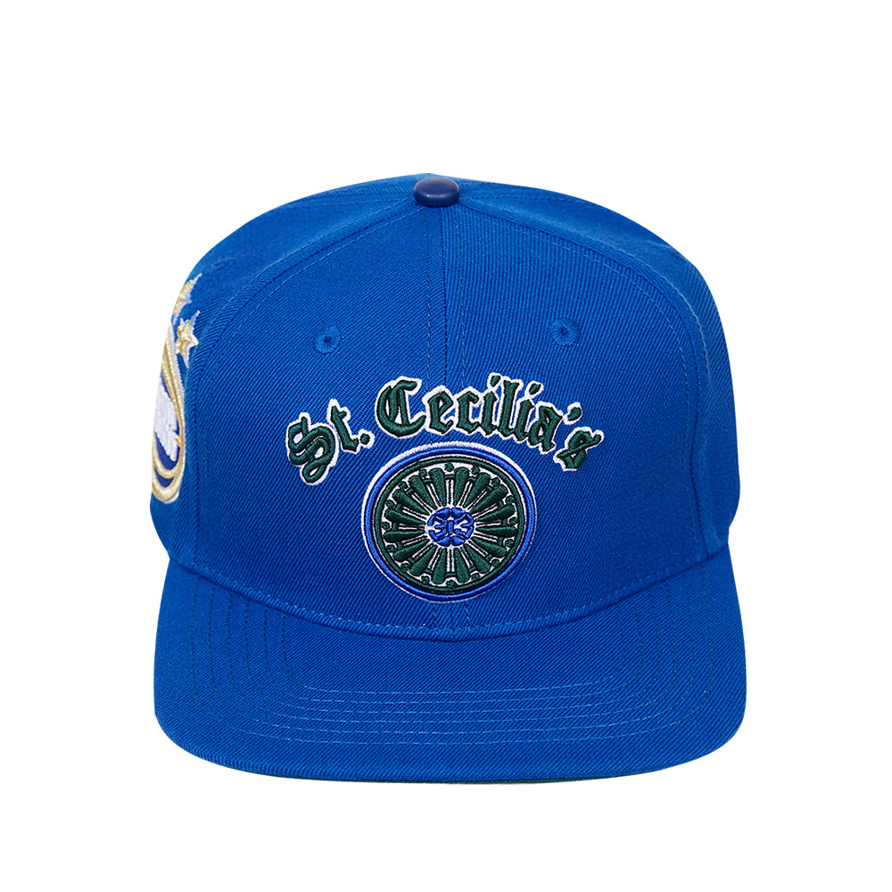 Pro Standard Pistons City Edition Snapback in Blue - Front View