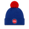 Pistons New Era Team Logo Knit in Blue - Front View