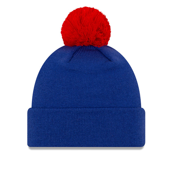 Pistons New Era Team Logo Knit in Blue - Back View