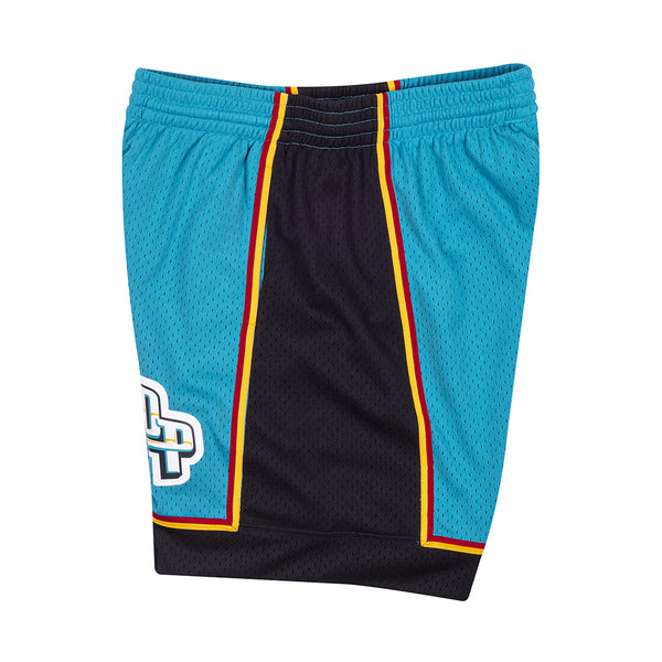 Mitchell & Ness Pistons Swingman Shorts in Blue - Left View