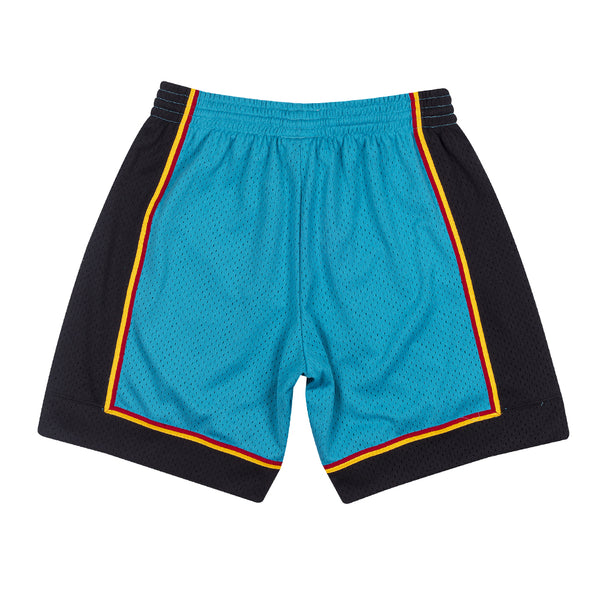 Mitchell & Ness Pistons Swingman Shorts in Blue - Back View