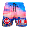 Pistons Pro Standard City Scape Shorts in Multi - Front View