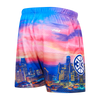 Pistons Pro Standard City Scape Shorts in Multi - Angled Right Side View