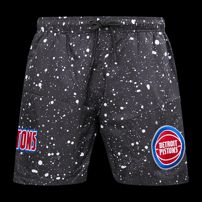 Pistons Pro Standard All Over Splatter Print Shorts