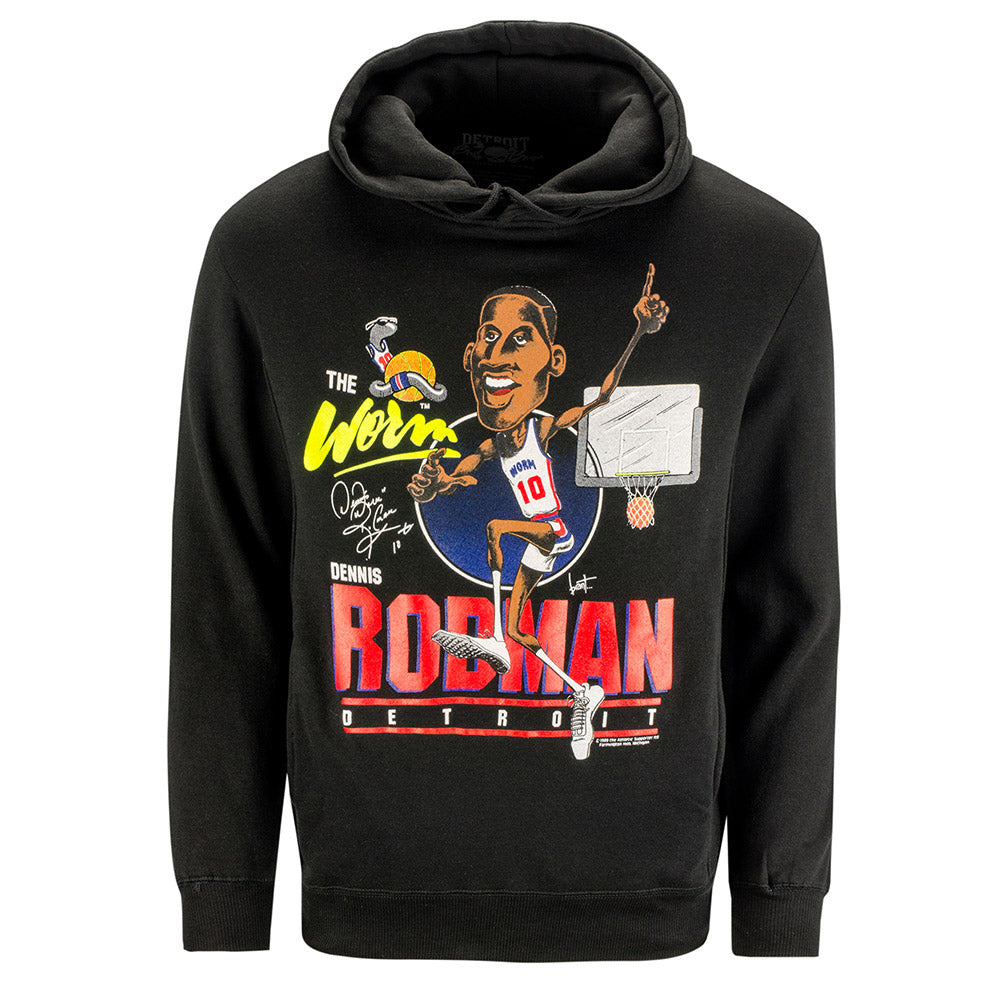Detroit Bad Boys Dennis "The Worm" Rodman Pullover Sweatshirt
