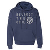 Detroit Pistons 313 Respect The Code Pullover Sweatshirt in Blue - Front View