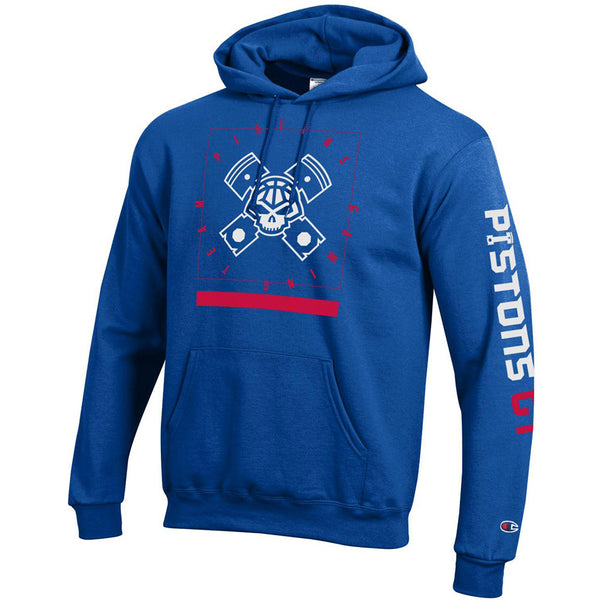 Pistons GT Champion NBA 2K League Hoodie in Blue - Front View