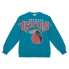 Mitchell & Ness  Retro Pistons Fashion Fleece Crewneck Sweatshirt
