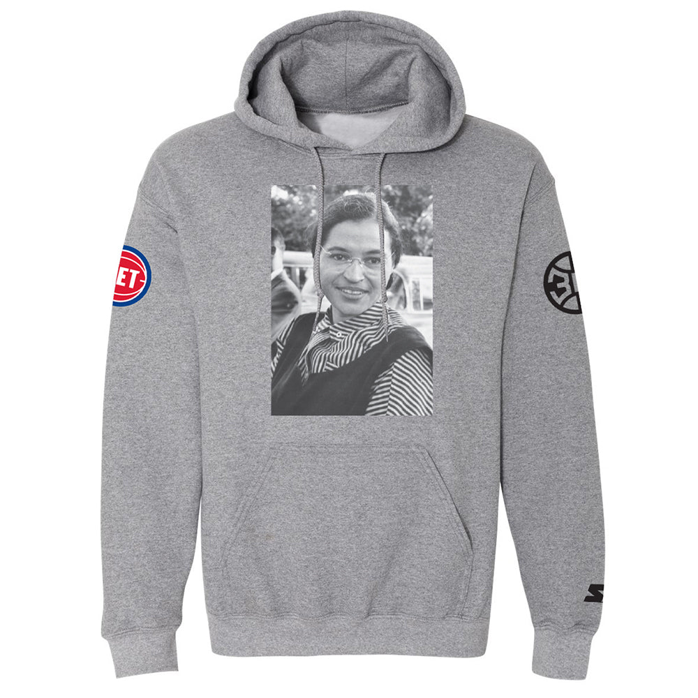 Pistons Rosa Parks Portrait Pullover Hood