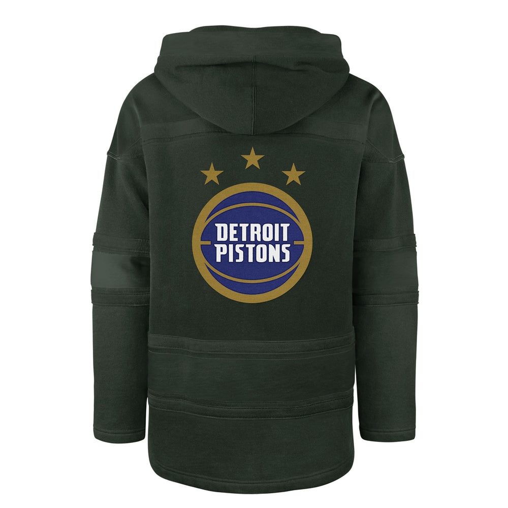 47 Brand Pistons City Edition Lacer Hooded Sweatshirt in Green - Back View