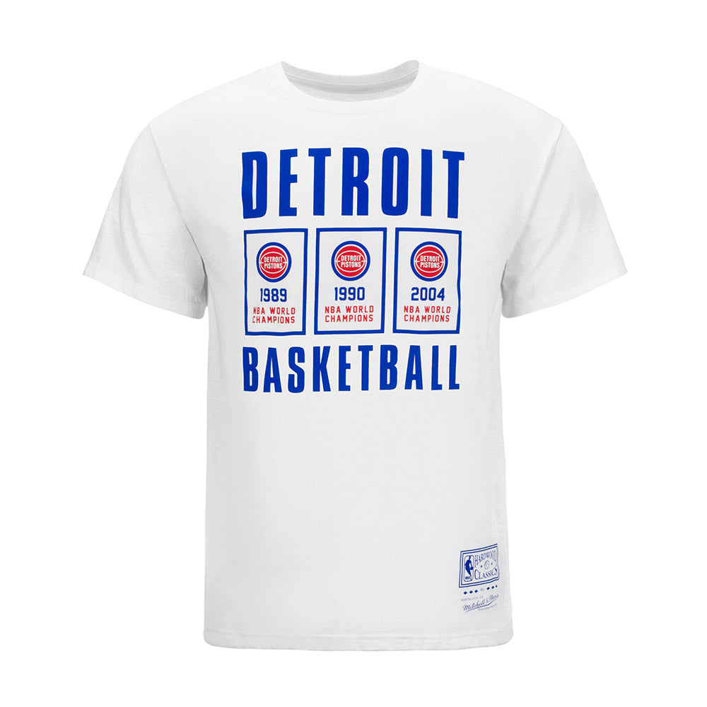 Mitchell & Ness Pistons Arena Banners T-Shirt