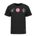 Mitchell & Ness Pistons Interstate T-Shirt in Black - Front View