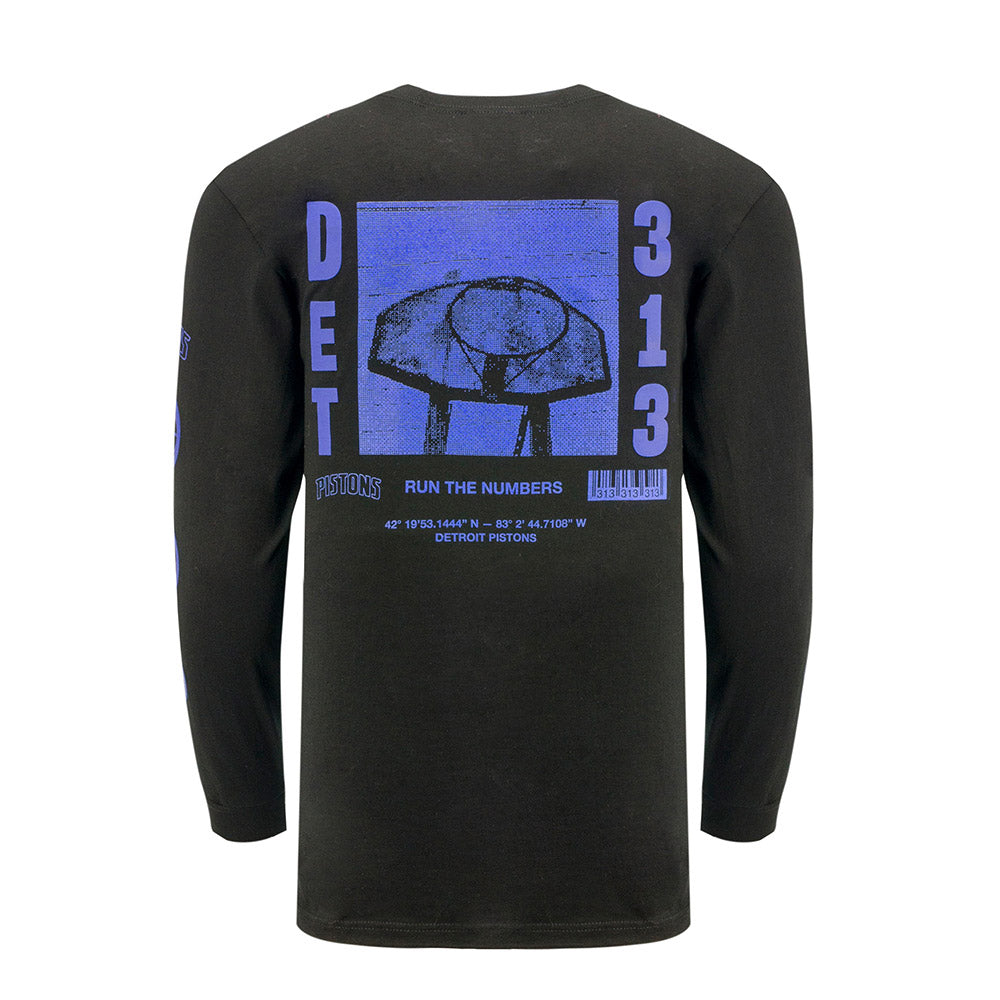Detroit Pistons DET 313 Long Sleeve T-Shirt