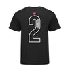 Pistons 313 Cade Cunningham Name & Number T-Shirt in Black - Back View