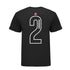 Pistons 313 Cade Cunningham Name & Number T-Shirt in Black - Back View