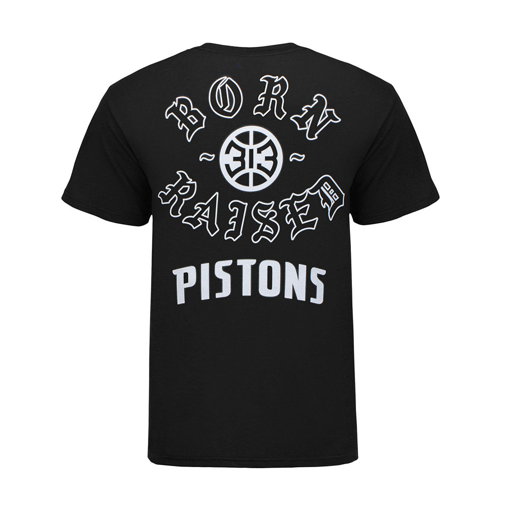 Born X Raised + Pistons Black Rocker T-Shirt
