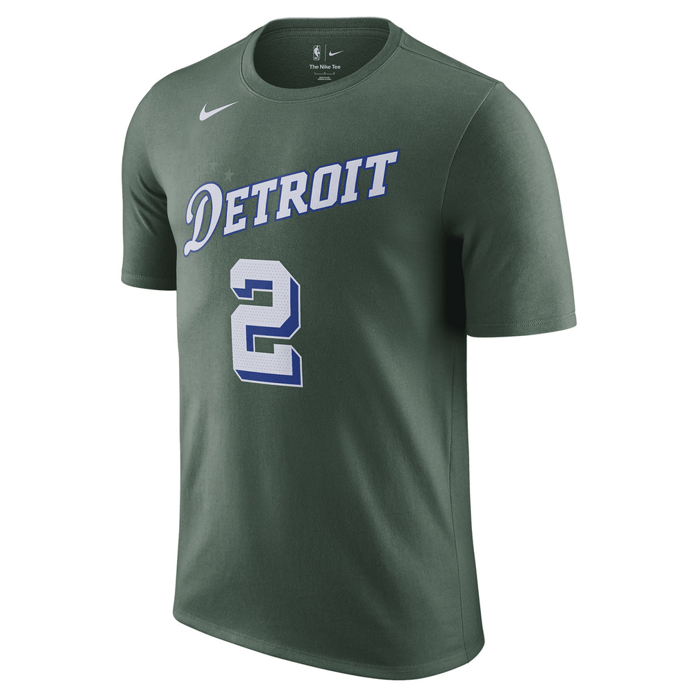 Detroit Pistons Nike City Edition 2022-23 Cade Cunningham Name & Number T-Shirt