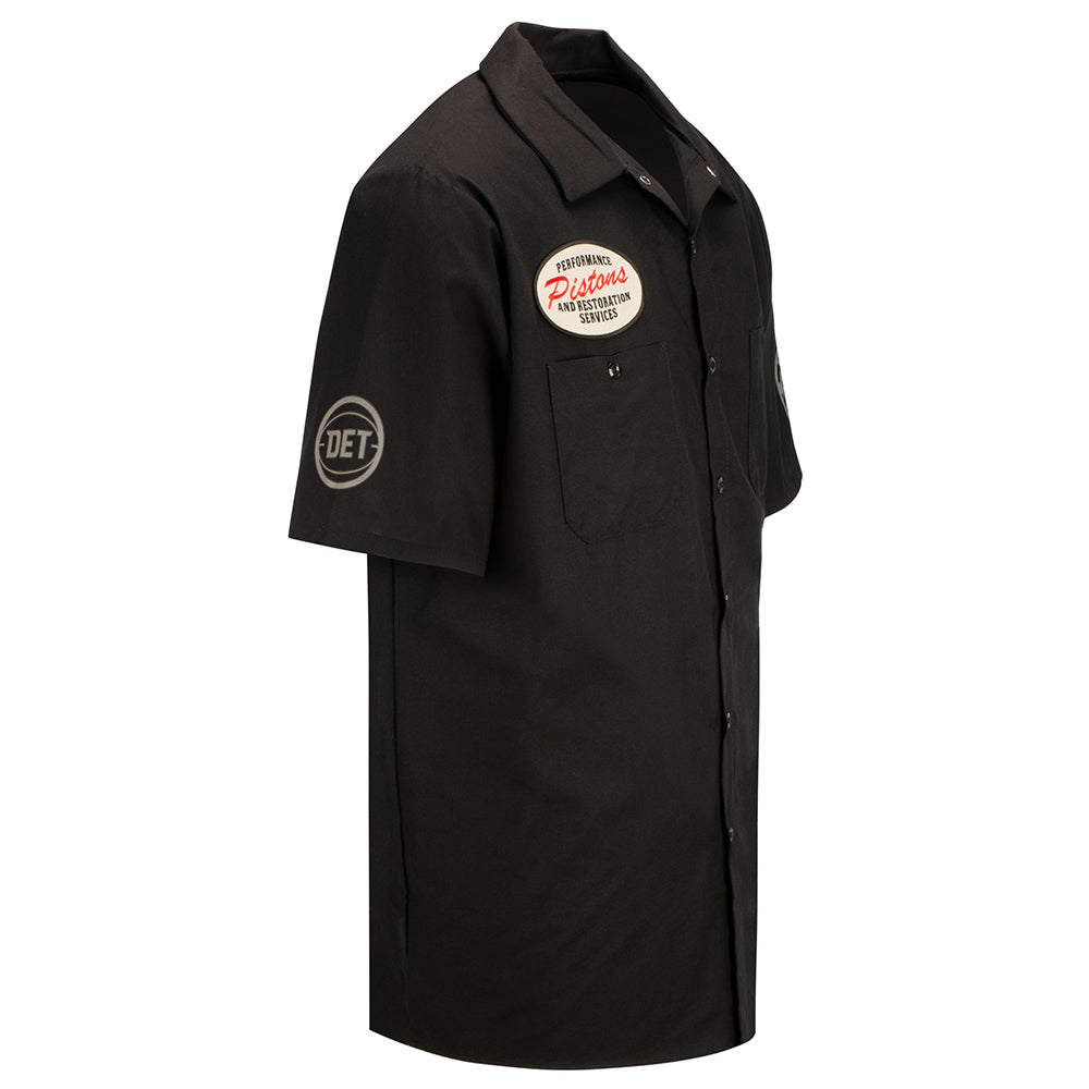 DETail Threads Pistons Garage Work Shirt in Black - 1/4 Right View