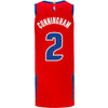 Cade Cunningham Nike Authentic Remix Jersey in Red - Back View
