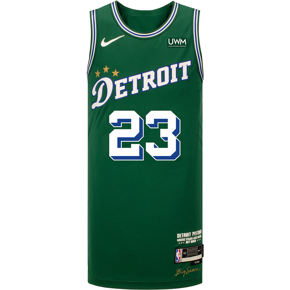Jaden Ivey Nike City Edition 22-23 Swingman Jersey in Green - Front View