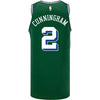 Cade Cunningham Nike City Edition 22-23 Swingman Jersey in Green - Back View