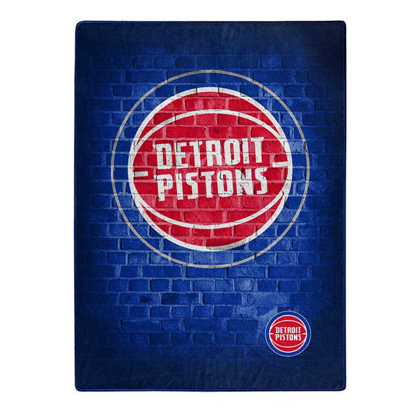 Northwest Pistons Blanket in Blue - Front View