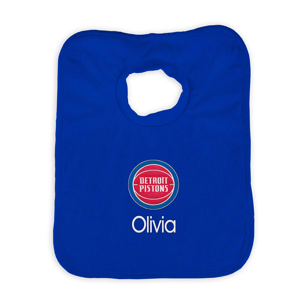 Detroit Pistons Personalized Pullover Bib