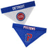 Detroit Pistons Reversible Bandana in Blue and White - Inside and Outside View