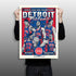 Detroit Pistons Unframed Bad Boys Poster - Front View, being held up by a person