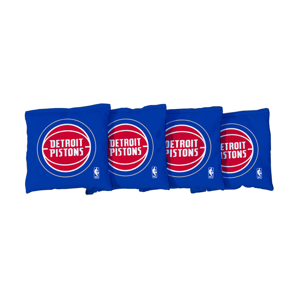 Detroit Pistons Blue Regulation Corn Filled Cornhole Bags