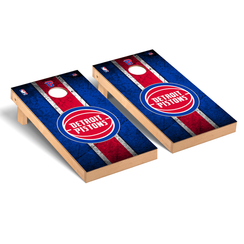 Detroit Pistons Regulation Cornhole Game Set Vintage Version
