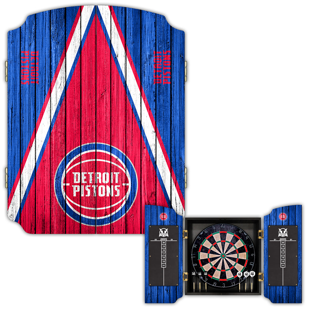 Detroit Pistons Dartboard Cabinet