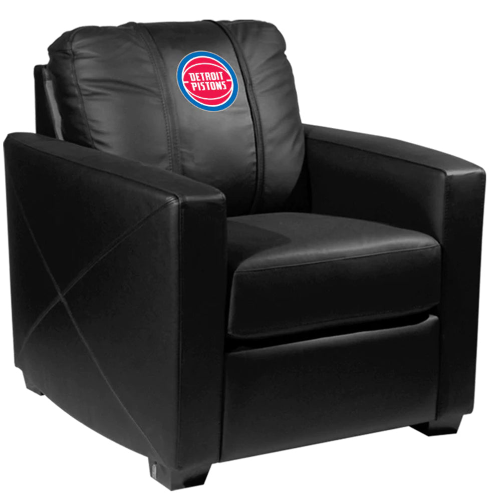 Dreamseat Silver Club Chair Detroit Pistons Logo
