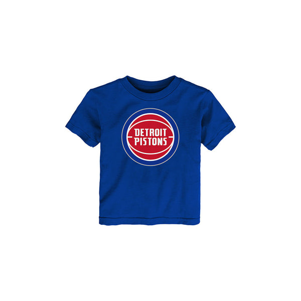 Infant Outerstuff Pistons Primary Logo T-Shirt in Blue - Front View
