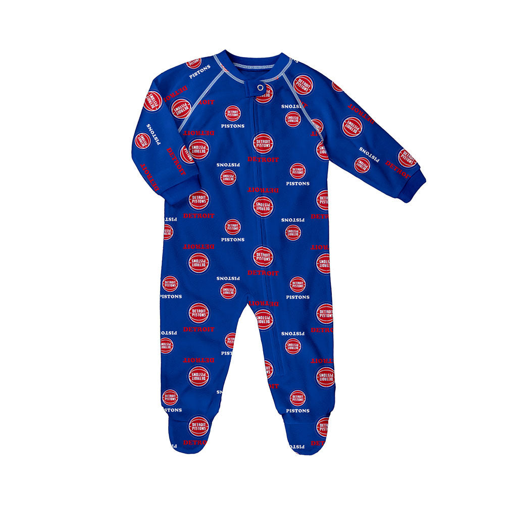 Infant Detroit Pistons Outerstuff Zip Up Coverall Pistons 313 Shop