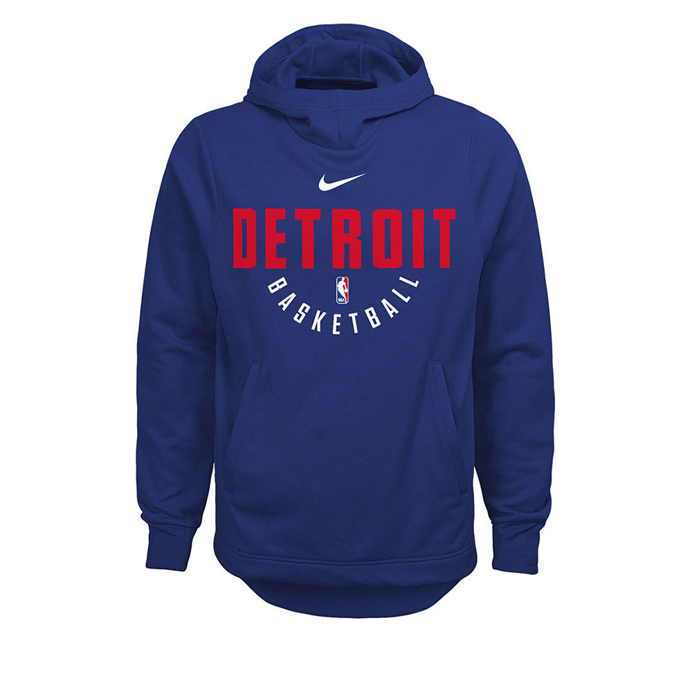 Youth Detroit Pistons Nike Wordmark Hooded Sweatshirt