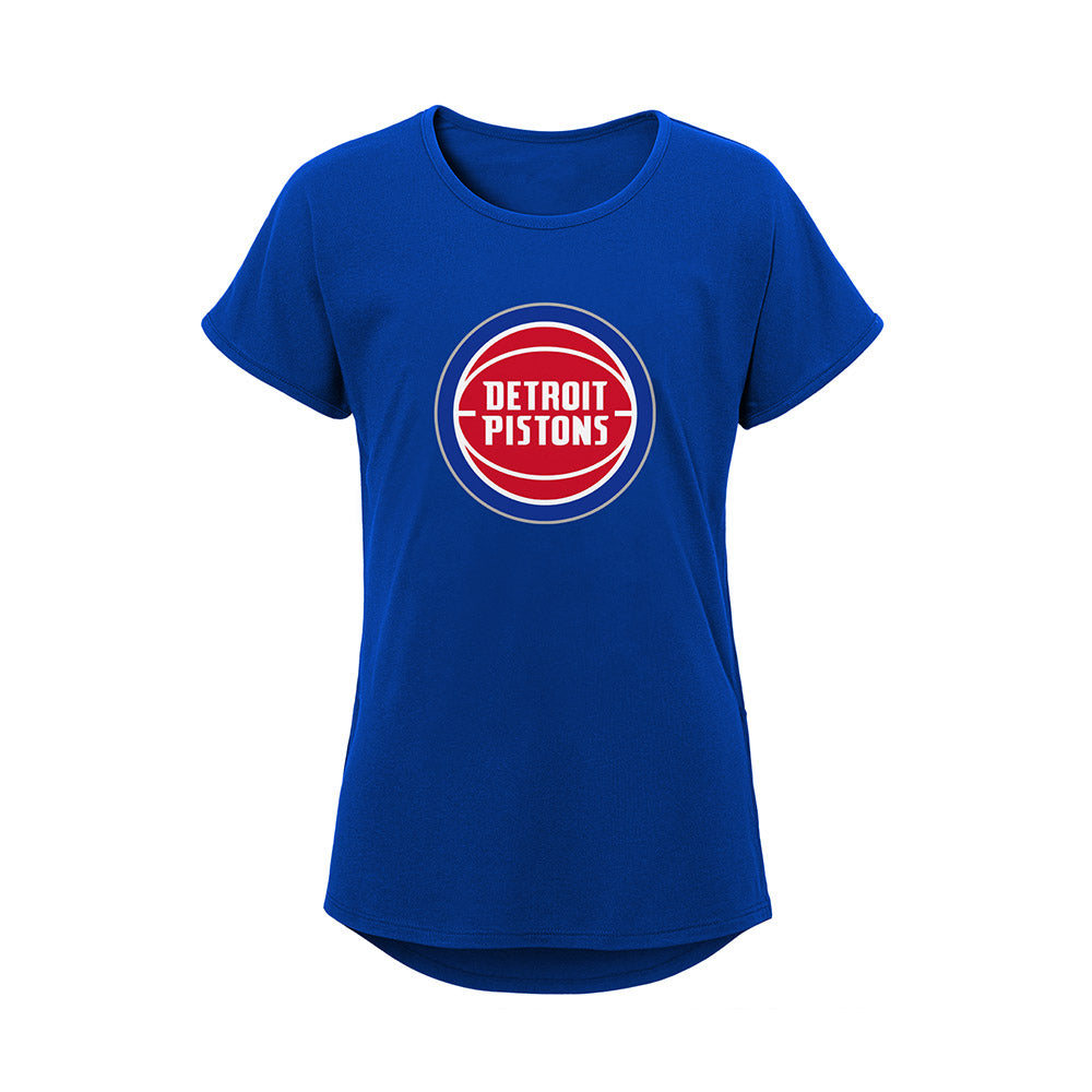Girls Pistons Primary Logo Dolman T-Shirt